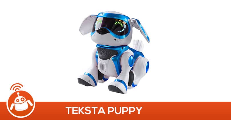robot chien teksta puppy bleu pas cher
